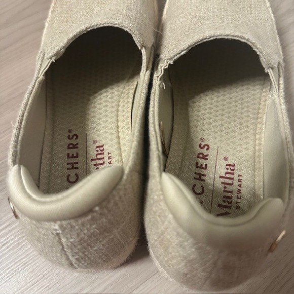 Skechers Martha Stewart Marley‎ Natural Espadrille Slip On Comfort Shoes Sz 7 - Picture 9 of 10